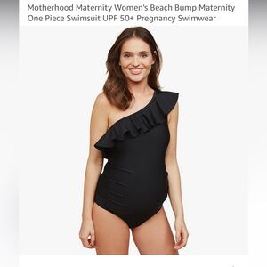 Motherhood Maternity Women's Beach Bump Maternity One Piece Swimsuit